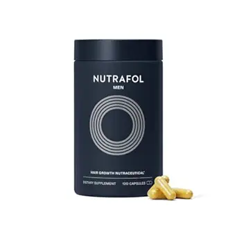 Nutrafol Men's Hair Growth Supplements, Clinically Tested for Visibly Thicker Hair and Scalp Coverage