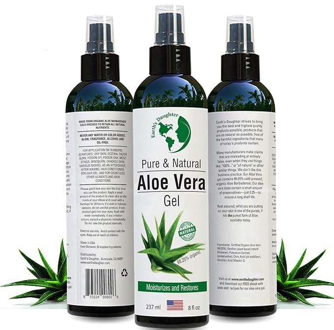 Organic Aloe Vera Gel from 100% Pure and Natural Cold Pressed Aloe