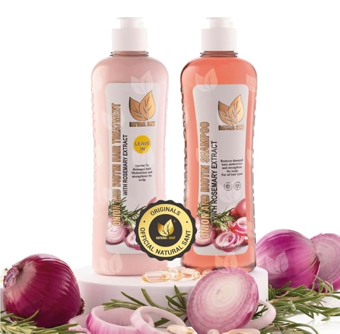 Onion Biotin and Rosemary Shampoo & Treatment Set