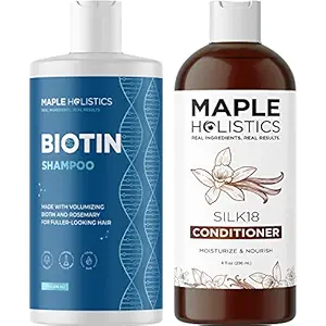 Biotin Shampoo and Conditioner for Thinning Hair and Volume