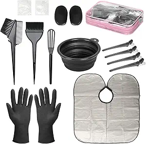 ROOHUA 16 Pieces Hair Dye Coloring Kit