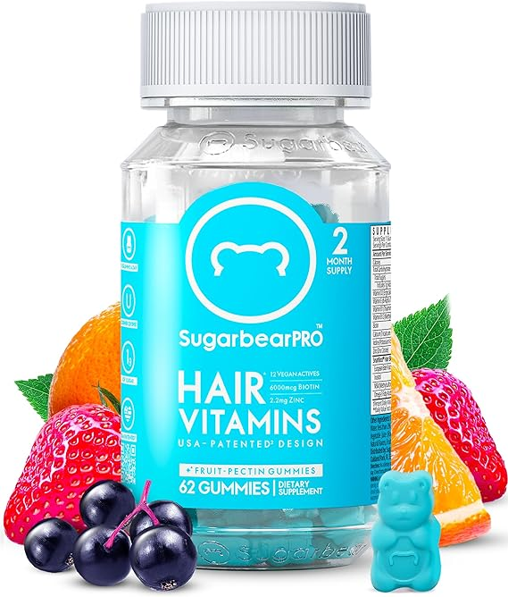Sugarbear Hair Vitamin Gummy - Extra Strength Biotin 6000mcg